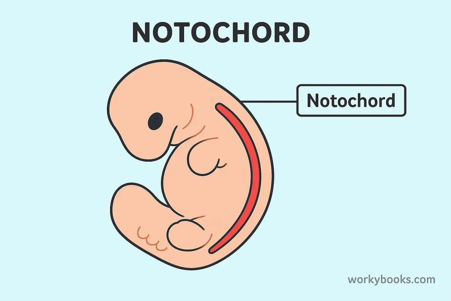 <p>establishes the embryo’s body axis and signals the ectoderm to form the neural plate </p>