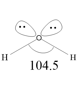 <p>Shape: Bent.</p><p>Angle: 104.5°</p>