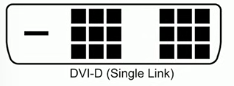 <p>DVI-D Single Link, Digital signal</p>
