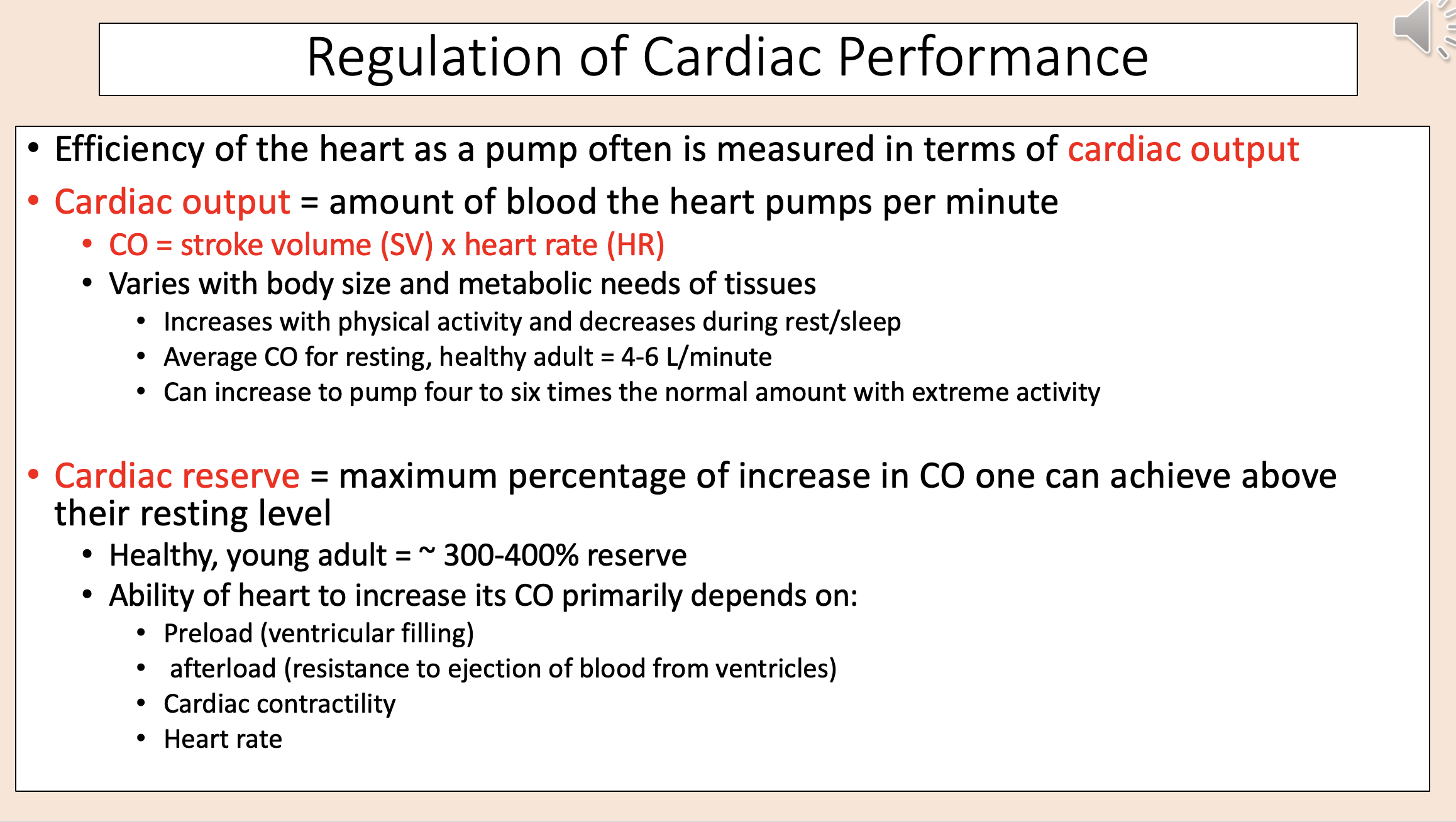 <p><span style="color: rgb(255, 0, 0);">cardiac output</span></p>