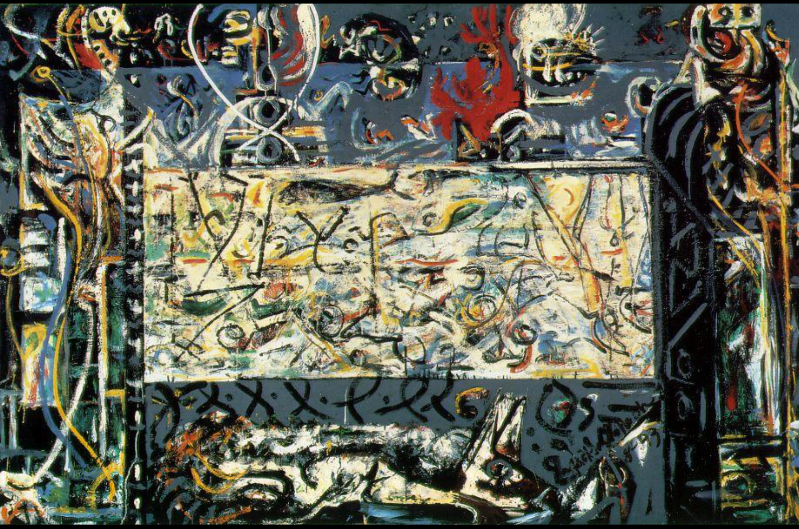 <p>Jackson Pollock, Guardians of the Secret, 1943</p>