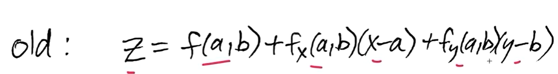 <p>Is our new method for finding the normal form of the tangent plane consistent with our old method for finding the general equation of the tangent plane?</p>