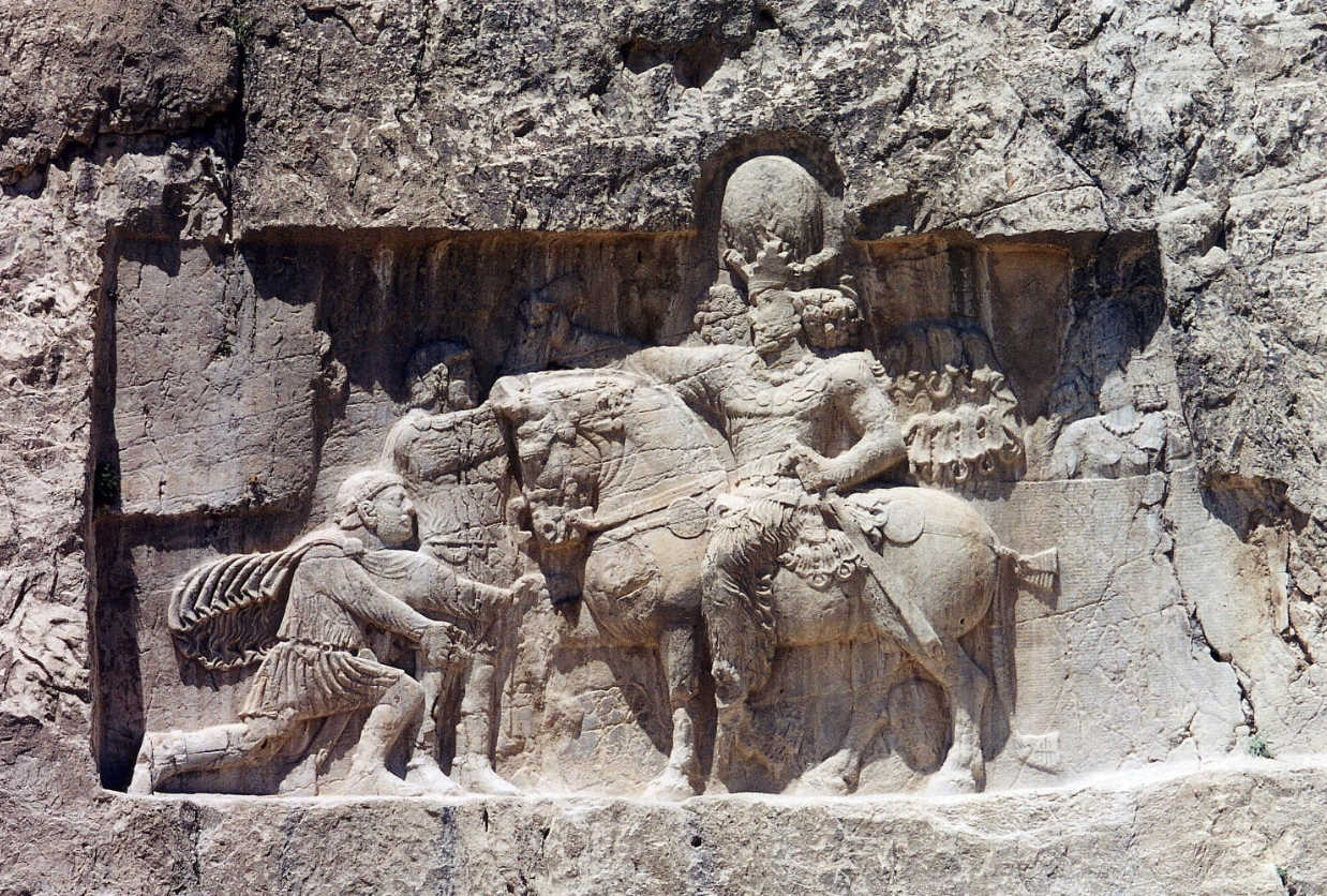 <p>Valerian and Persian Emperor Shapur I</p>