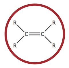 <p>A hydrocarbon containing at least one carbon-carbon double bond (C=C).</p>