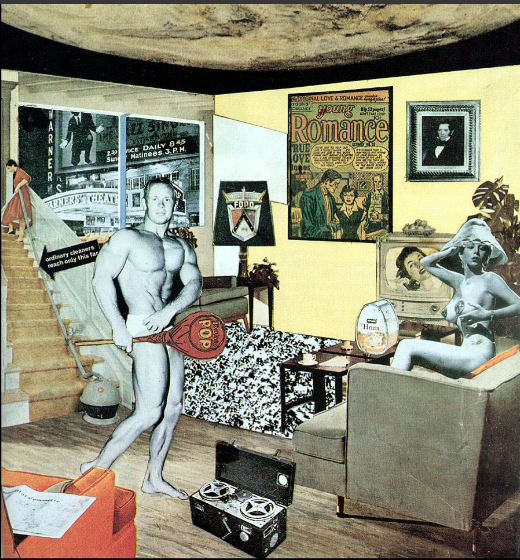 <p>Richard Hamilton, Just what is it that makes today's homes so different, so appealing? 1956</p>