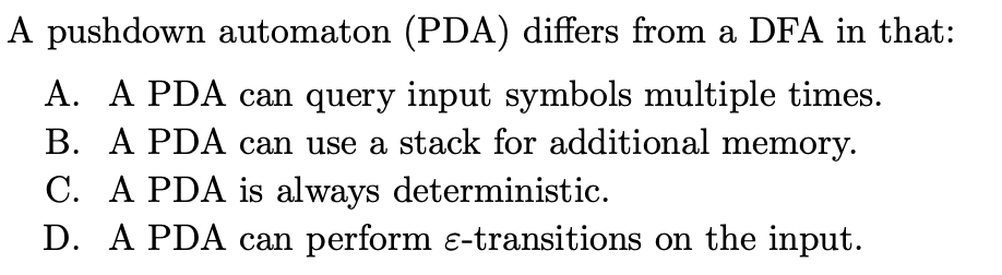 <p>Can be multiple correct or none</p>