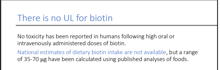 <p>NO; No toxicity has been reported in humans following high oral or intravenously administered doses of biotin.</p>