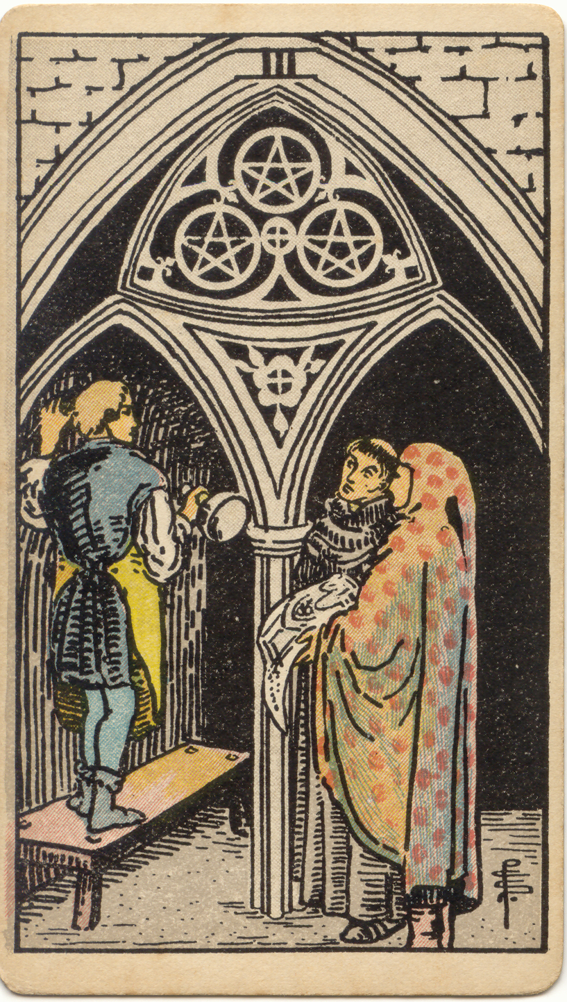 <p>Three of Pentacles</p>