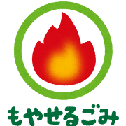 <p>もえるごみ</p>