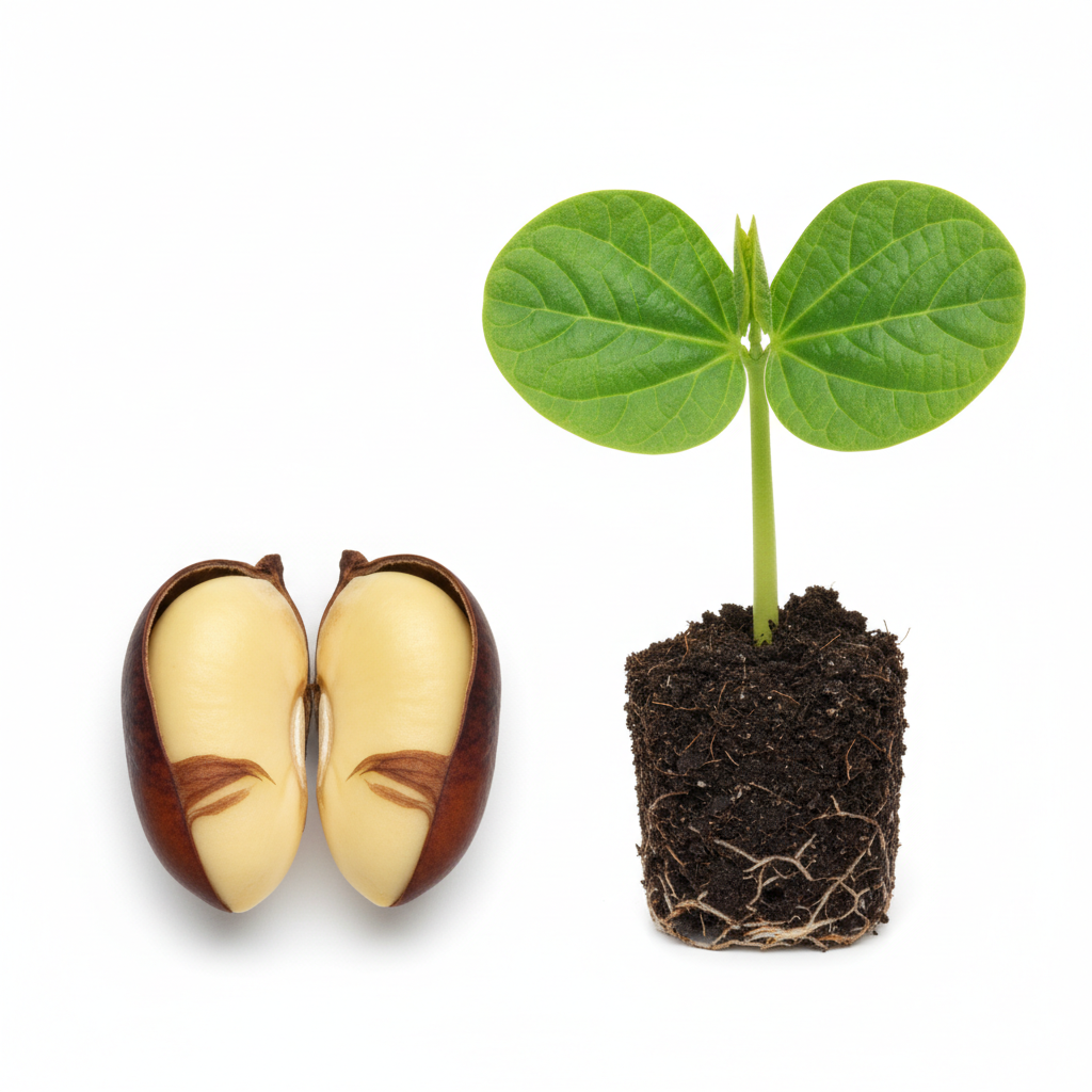 <p>A flowering plant that produces seeds with two cotyledons.</p>