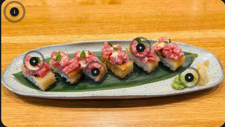 <p>miso tuna crispy rice</p>