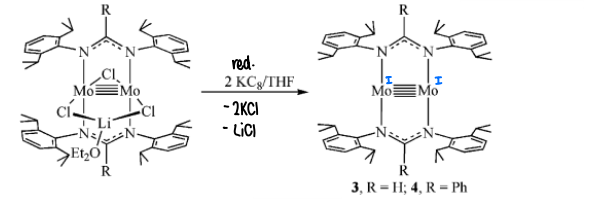 <p>Reducing using 2 equivalents of KC<sub>8</sub> in THF.</p>