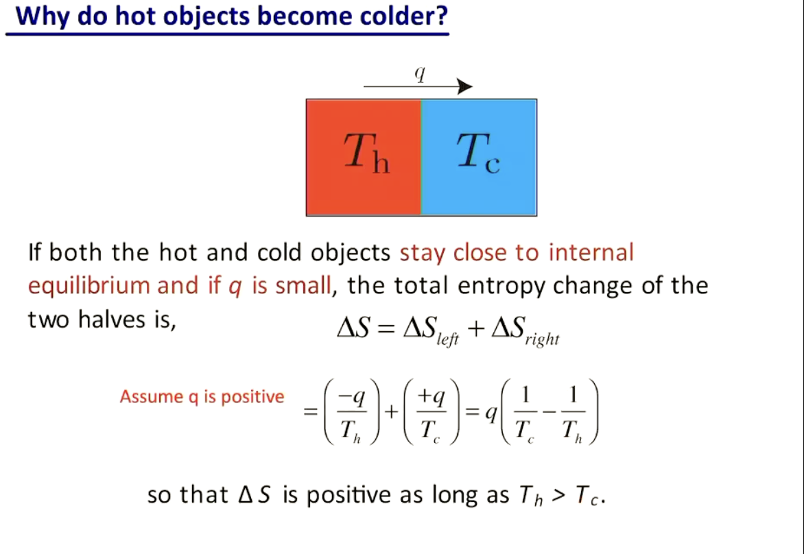 <p>if system loses heat (so left bc the temp is already high) = minus sign</p><p>if it gains heat = plus sign</p>