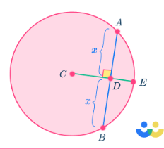 <p>Any line segment whose end points are on a circle (shortest distance to center is the perpendicular bisector Which is also a radius)</p>