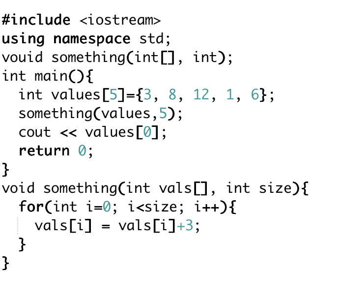 <p>the following is a complete C++ program/ what will this program display. to the screen when it runs</p>