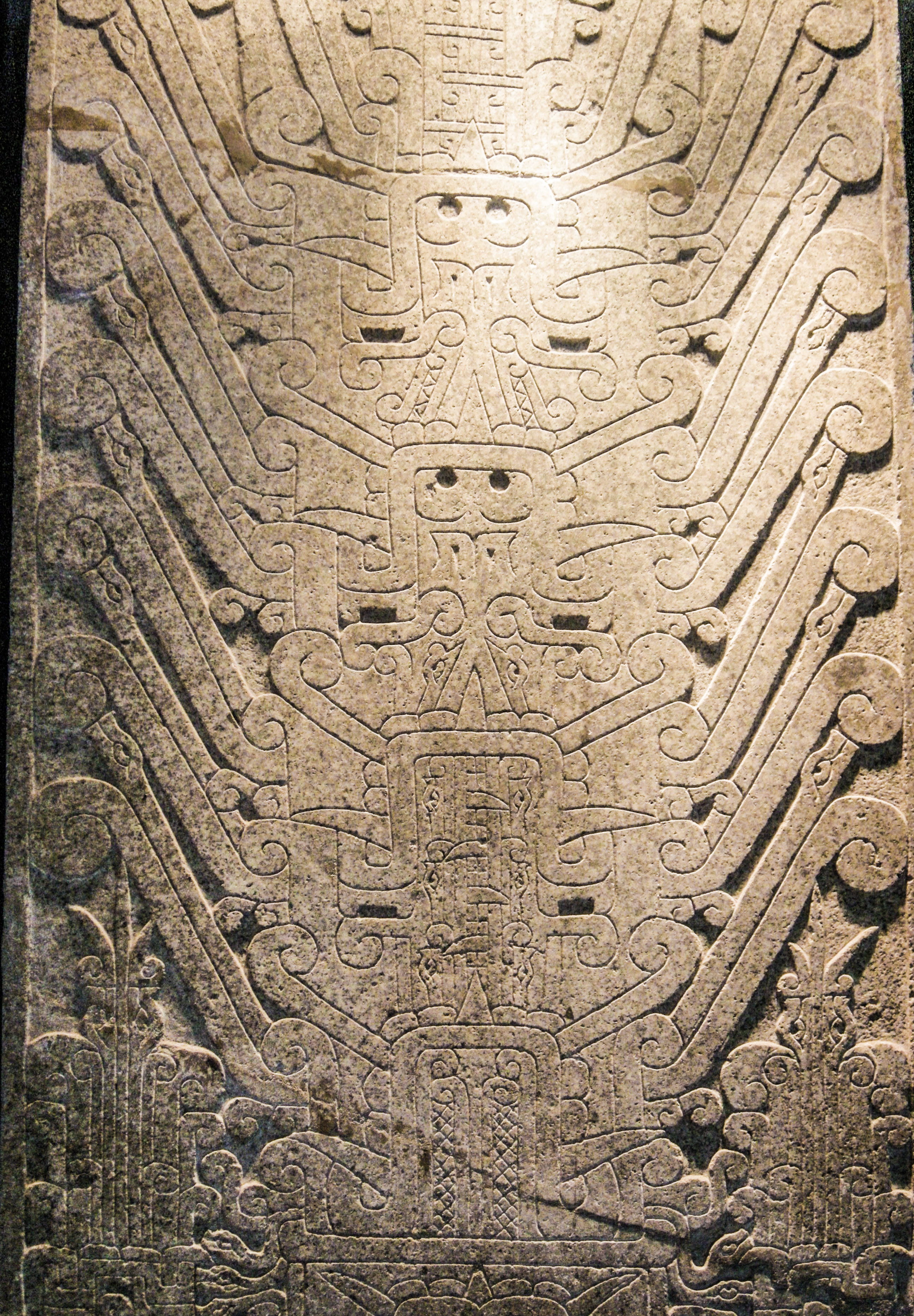 <p><em>Raimondi Stele, </em><span>from the main temple at Chavin de Huantar</span></p>