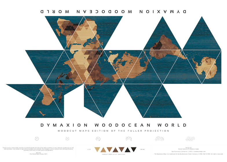 <p>Fuller-Dymaxion Projection </p>
