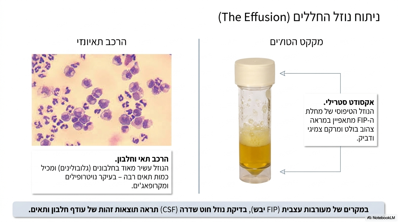 <p><span>במקרה של מעורבות מערכת העצבים, נוזל ה-סי.אס.אף. יהיה </span><strong>עשיר בחלבון</strong><span> ו</span><strong>עשיר בתאים</strong></p>