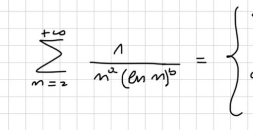 <p>converges or diverges for diff values of a and b</p>