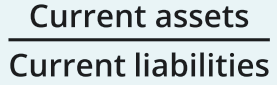 <p>[Current Assets] / [Current Liabilities]</p>
