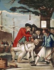 <p>A radical political organization for colonial independence which formed in 1765 after the passage of the Stamp Act. They incited riots and burned the customs houses where the stamped British paper was kept. After the repeal of the Stamp Act, many of the local chapters formed the Committees of Correspondence which continued to promote opposition to British policies towards the colonies. The Sons leaders included Samuel Adams and Paul Revere.</p>