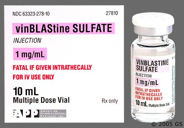 <p>cytotoxic agent: vinblastine (class, use, DLT)</p>