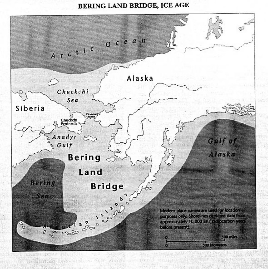 <p>Bering land bridge</p>