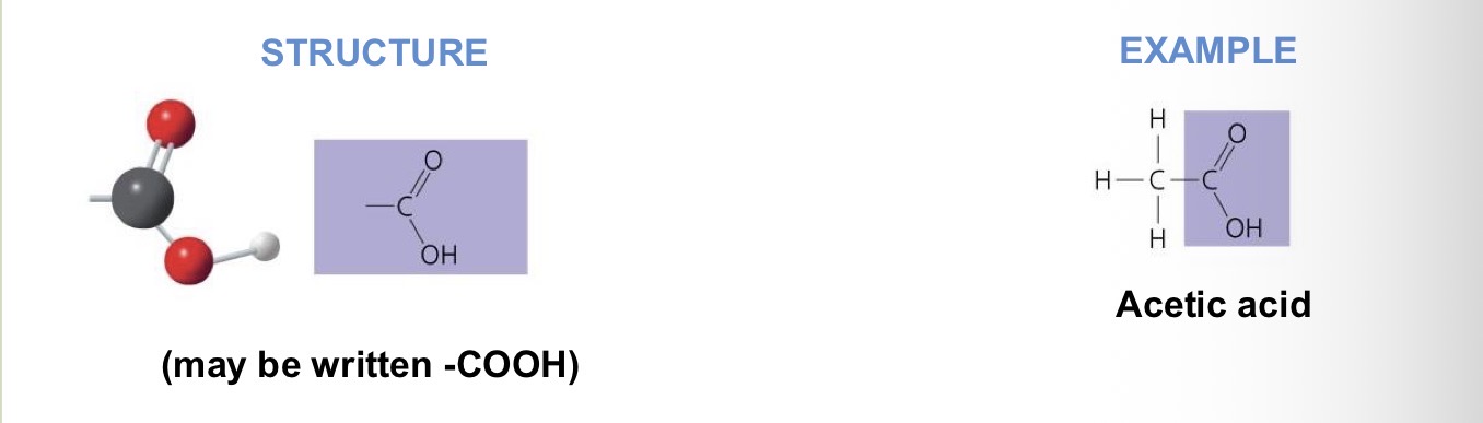 <p>What chemical group is this?</p><p>Functional Properties:</p><ul><li><p>polar</p></li><li><p>Acidic properties</p></li></ul><p></p>