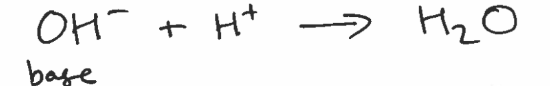 <p>a proton acceptor</p>