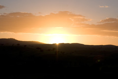 <p>Dawn massing in the east her melancholy army</p>