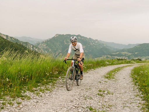 <p>The road in this picture is made of __________.</p>