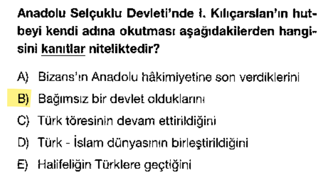 <p>Türk-İslam devlet geleneğinde hutbe okutmak, hükümdarlık ve bağımsızlığın en önemli sembollerinden biridir. I. Kılıçarslan'ın kendi adına hutbe okutması, devletin tam bağımsızlığını ilan ettiğini gösterir.</p>