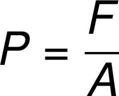 <p>the force exerted by a gas on the inside surface area of it's container</p>