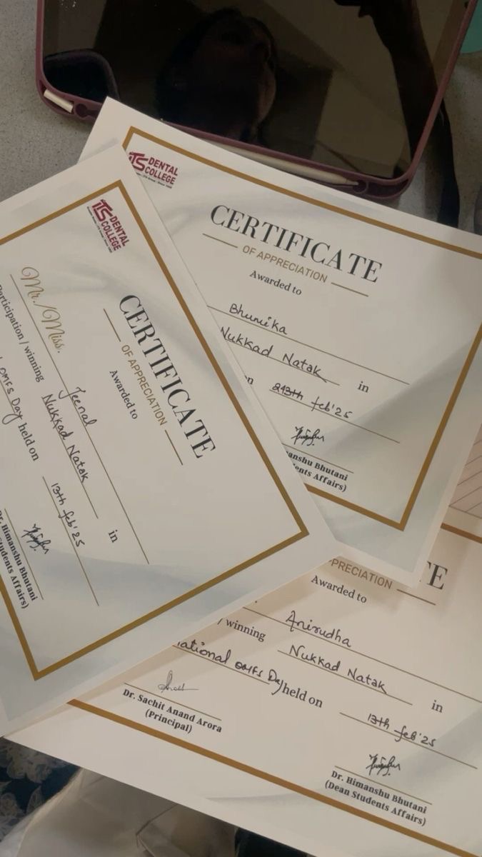 <p>Certification, diploma</p>