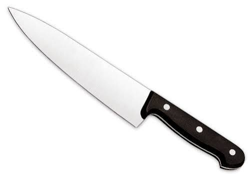 <p>A knife</p><p>A knife is on the table</p>
