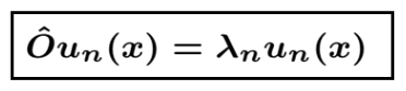 <p>{λ<sub>n</sub>} and eigenfunctions {u<sub>n</sub>(x)} are solutions</p>