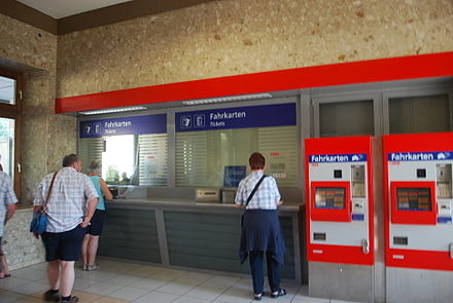 <p>to buy a ticket</p>