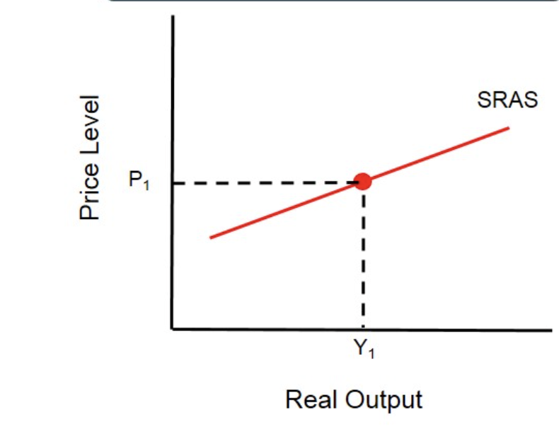 <p>Positive relationship between price level and amount of output that a country’s industry may supply</p><ul><li><p>Factors of production don’t change</p></li><li><p>Price of labour is fixed</p></li><li><p>Larger level of output = higher average costs of production</p></li></ul><p></p>