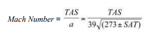 <p>Ratio between True Air Speed (TAS) / Actual Speed of Sound.</p>