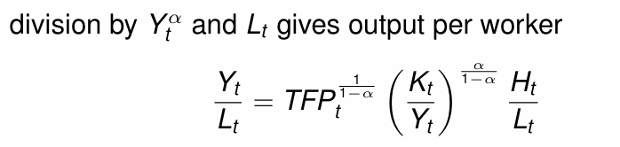 <p>What does the log differentiation w.r.t time give us?</p>