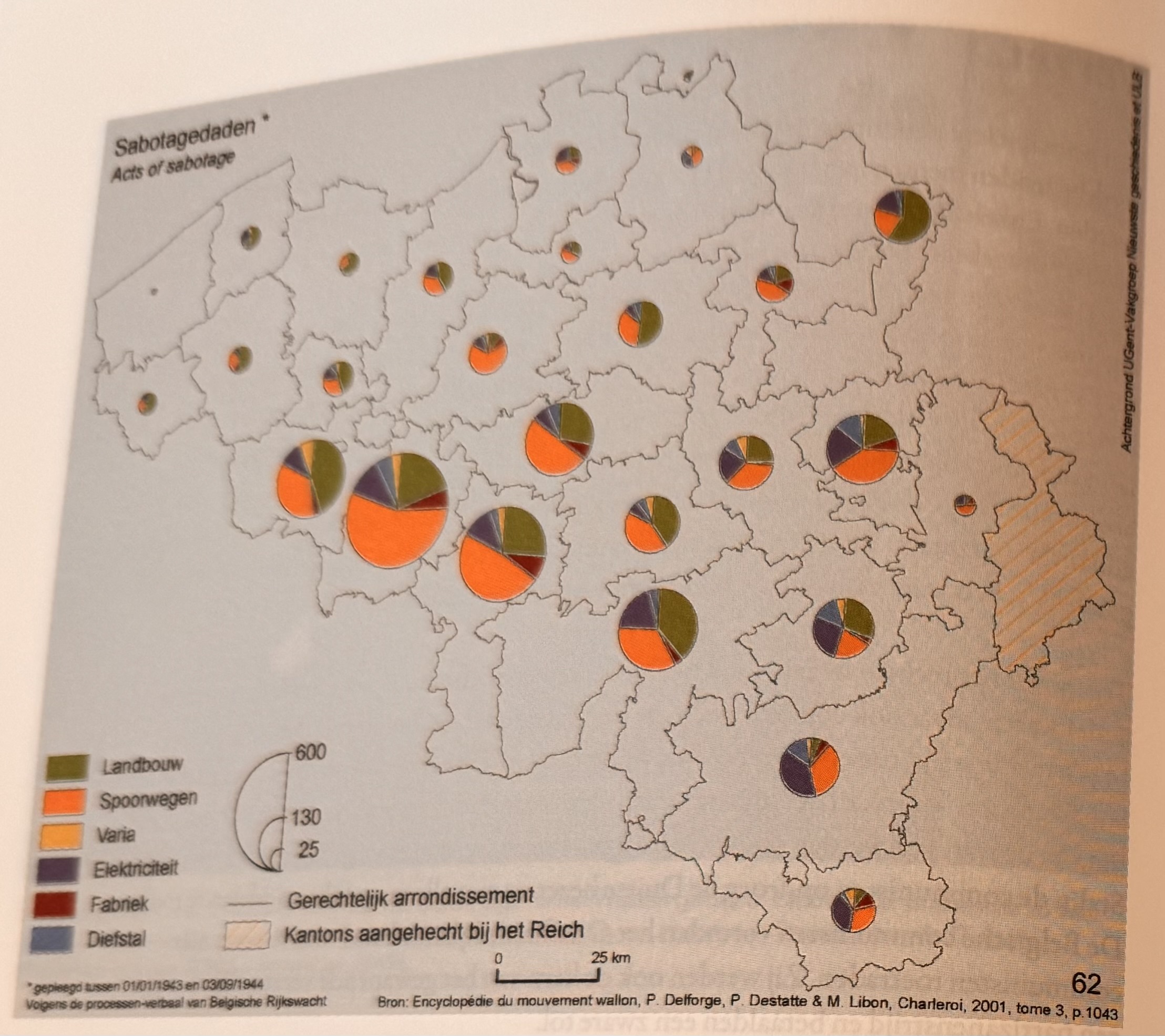 <p>[Zie kaart: collaborateurs per arrondissement] Wat toont deze kaart? </p>