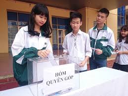 <p>quyên góp, đóng góp</p>