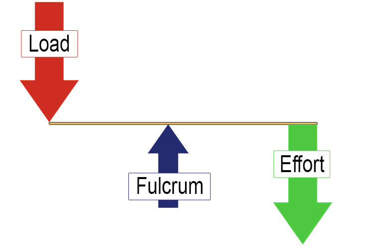 <p>like a sesaw or tilting the head back</p>