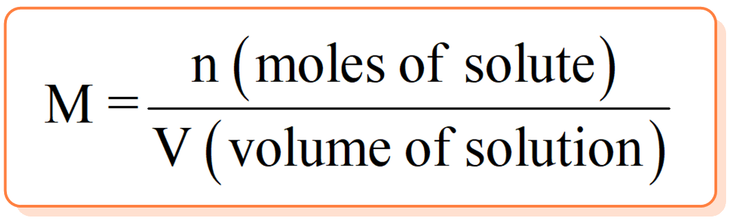 <p>moles of solute per liter of solution</p>