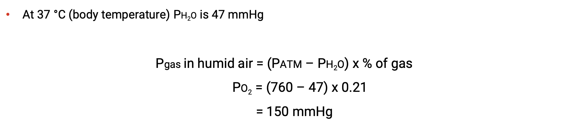 <p>Humid air present inside lungs</p>