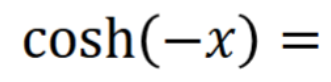 <p>Hyperbolic Identities </p>