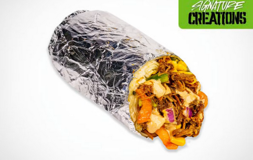<p>Chipotle crema burrito</p>