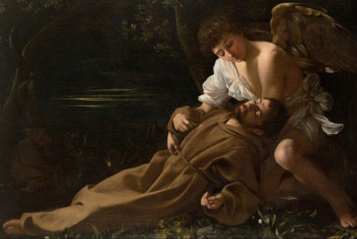 <p><span style="color: green;">St. Francis Receiving Stigmata - Caravaggio</span></p>