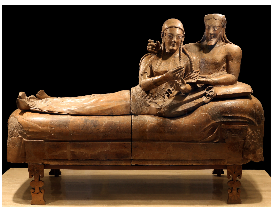 <p>Etrsucan sarcophagus</p>