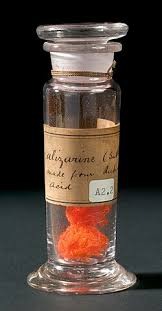 <p>A red dye originally derived from madder roots</p>